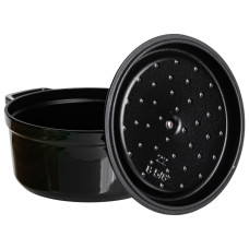 Кокотниця чавунна емальована 2,5 л, малахіт HP-FLG-9 green