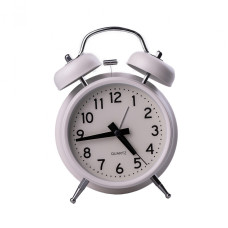 Годинник будильник Clock на батарейці АА настільний годинник з будильником