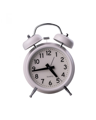 Годинник будильник Clock на батарейці АА настільний годинник з будильником