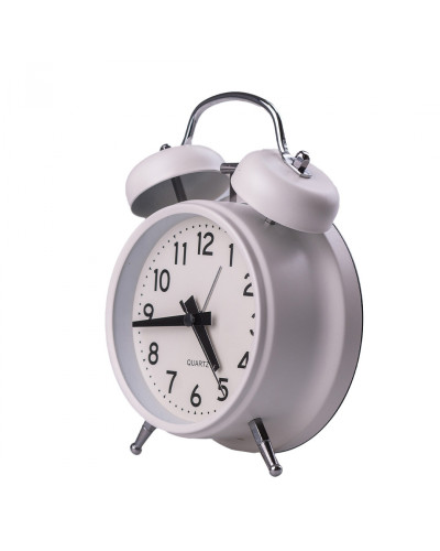 Годинник будильник Clock на батарейці АА настільний годинник з будильником
