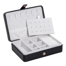 Скринька для прикрас з еко шкіри 16×11×4.7 см органайзер для ювелірних виробів HP-5-30B
