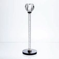 Підсвічник скляний Crystal Pillar 27 см на круглій основі HP-7-25