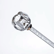 Скляний свічник Crystal Pillar 22см на стіл високий декоративний HP-7-26