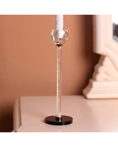Підсвічник скляний Crystal Pillar 27 см на круглій основі HP-7-25