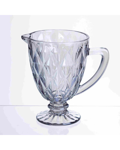 Глечик для напоїв Diamond Blue скляний 1 літр HP-19-273 глек для лимонаду газованки лимонадник прозорий