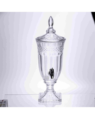 Лимонадниця Topaz Crystal 2 літри з краном HP-19-292 глечик диспенсер для води і напоїв прозорий