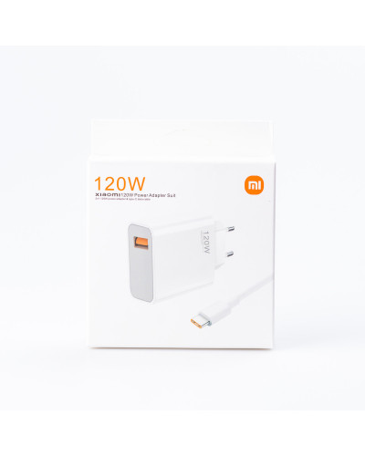 Зарядний пристрій Xiaomi 120 Вт адаптер USB-A із кабелем Type-C