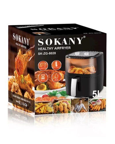 Аерофритюрниця Sokany Healthy AirFryer 1400W 5l мультипічі Аерофритюрниця Sokany Healthy AirFryer 1400W 5l мультипічі