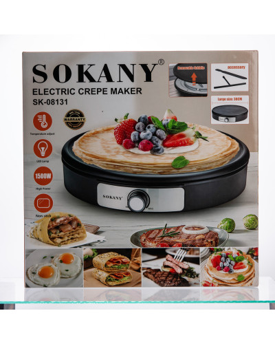 Млинниця електрична Sokany SK-08131 електромлинниця Ø37 см