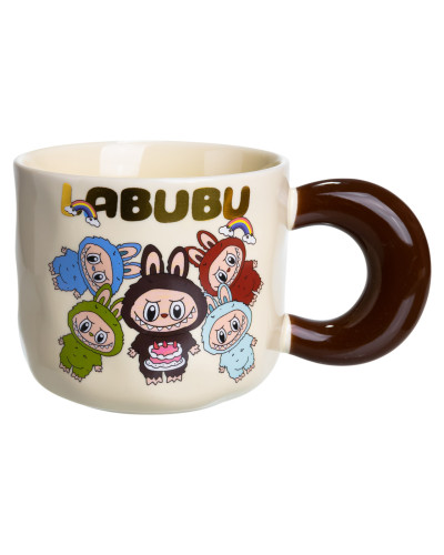 Чашка порцелянова Labubu 400 (мл) подарункова кружка прикольна чашка для дітей на подарунок FM-21A