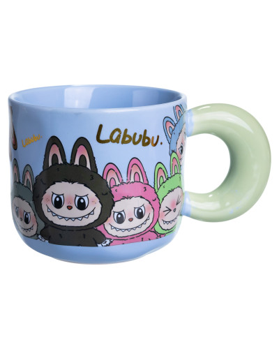 Чашка порцелянова Labubu 400 (мл) подарункова кружка прикольна чашка для дітей на подарунок FM-22D