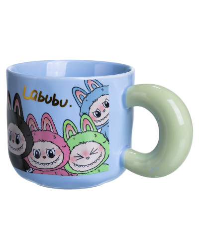 Чашка порцелянова Labubu 400 (мл) подарункова кружка прикольна чашка для дітей на подарунок FM-22D