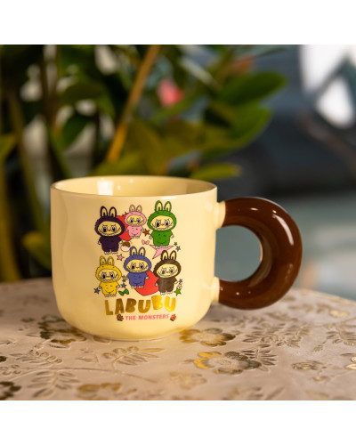 Чашка порцелянова Labubu The Monsters 400 (мл) подарункова кружка прикольна чашка для дітей на подарунок FM-21B
