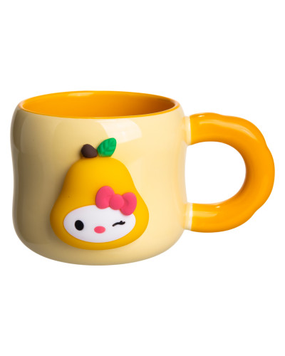 Чашка порцелянова з магнітом Sanrio 400 (мл) подарункова кружка прикольна чашка для дітей на подарунок Бежевий FM-37A