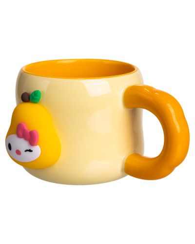 Чашка порцелянова з магнітом Sanrio 400 (мл) подарункова кружка прикольна чашка для дітей на подарунок Бежевий FM-37A