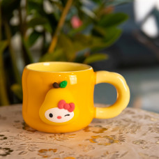 Чашка порцелянова з магнітом Sanrio 400 (мл) подарункова кружка прикольна чашка для дітей на подарунок Помаранчевий FM-37B