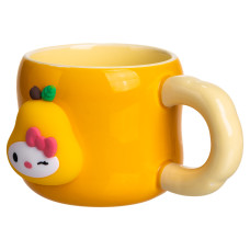 Чашка порцелянова з магнітом Sanrio 400 (мл) подарункова кружка прикольна чашка для дітей на подарунок Помаранчевий FM-37B