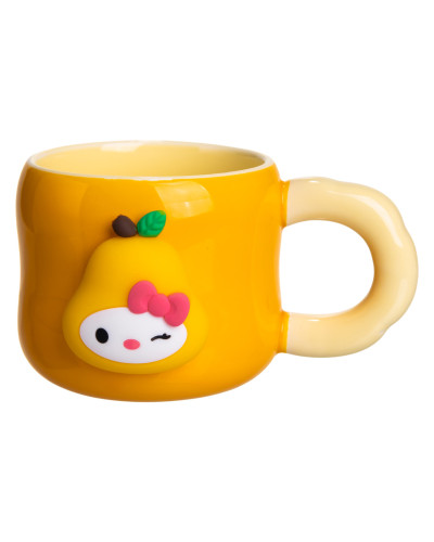 Чашка порцелянова з магнітом Sanrio 400 (мл) подарункова кружка прикольна чашка для дітей на подарунок Помаранчевий FM-37B