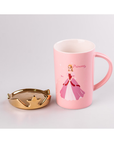 Чашка керамічна 400 мл Princess з кришкою