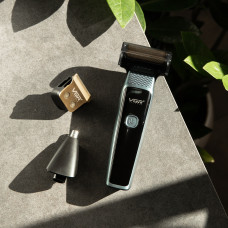 Електробритви Тримери Акумуляторні бритви VGR USB Акумуляторні бритви VGR з насадками