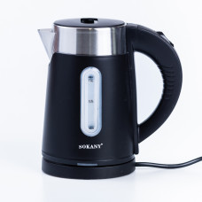 Електрочайник на 1 л Sokany Water Kettle з автоматичним відключенням 1200 Вт чайник нержавейка
