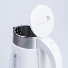Електрочайник на 1 л Sokany Water Kettle з автоматичним відключенням 1200 Вт чайник нержавейка Білий