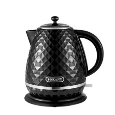 Електрочайник стильний безшумний дисковий 1,7 л 2200 Вт Sokany