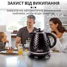 Електрочайник стильний безшумний дисковий 1,7 л 2200 Вт Sokany
