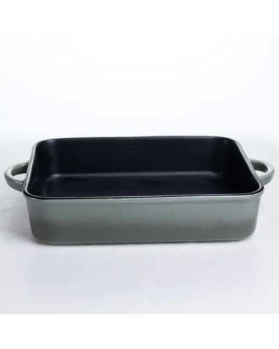 Форма для випікання порцелянова з ручками 29.5х23.5х6.5 см чорний KS-624