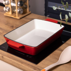 Форма для запікання чавунна 3 л червоний Yiwu HP-FLG-16 RED