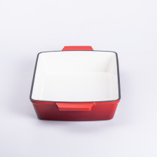 Форма для запікання чавунна 3 л червоний Yiwu HP-FLG-16 RED