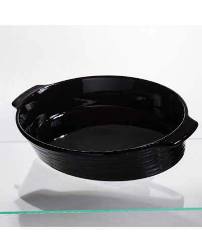 Форма для запікання овальна 36×22.5×7 (см) форма для духовки 2 літри Чорний SH1290