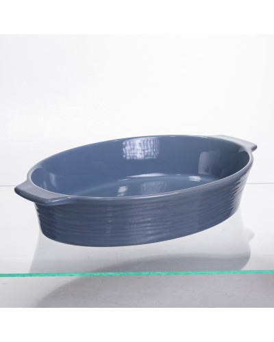 Форма для запікання овальна 36×22,5×7 (см) 2 літри Блакитна S1288