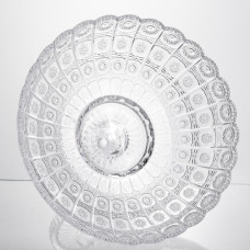 Фруктовниця на ніжці скляна Queen Lace 32 см під кришталь Yiwu HP-34-47