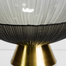 Фруктовниця скляна "Gold & Grey" 24 см на золотій ніжці Yiwu HP-34-118
