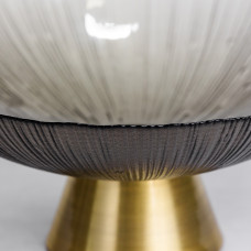 Фруктовниця скляна "Gold & Grey" 34 см на золотій ніжці Yiwu HP-34-119