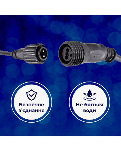 Гірлянда стрічка вулична Дюралайт 480 LED світлодіодна 16 м морозостійка прозорий провід