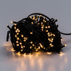Гірлянда нитка 14м на 300 LED лампочок світлодіодна чорний провід 8 режимів роботи Жовтий