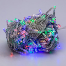 Гірлянда нитка 18м на 400 LED лампочок світлодіодна прозорий провід 8 режимів роботи