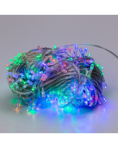 Гірлянда нитка 22м на 500 LED лампочок світлодіодна прозорий провід 8 режимів роботи Гірлянда нитка 22м на 500 LED лампочок світлодіодна прозорий провід 8 режимів роботи