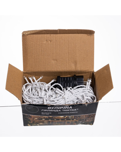 Гірлянда Нитка вулична 30 м 300 LED білий провід Білий CF300L30MWW