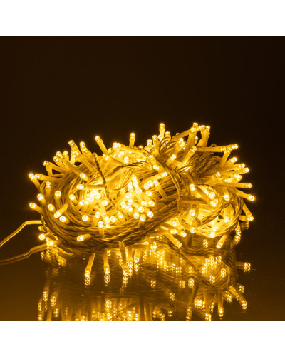 Гірлянда Нитка вулична 30 м 300 LED білий провід Жовтий CF300L30MWY