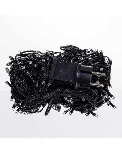 Гірлянда Нитка вулична 30 (м) 300 LED чорний провід Білий CF300L30MBW