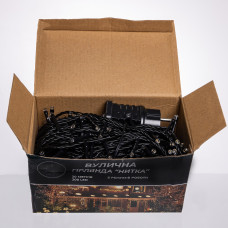 Гірлянда Нитка вулична 30 (м) 300 LED чорний провід Жовтий CF300L30MBY