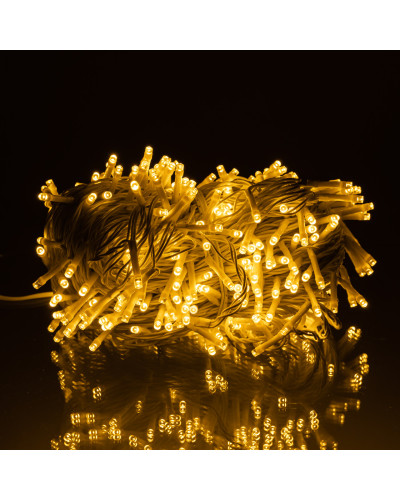 Гірлянда Різдвяна фея вулична 50 м 500 LED білий провід Жовтий CF500L50MWY