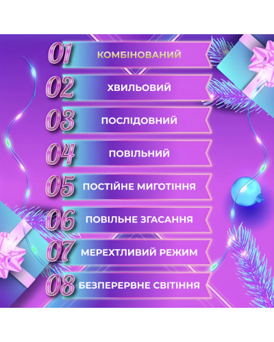 Гірлянда Роса Крапля 100 метров 1000 LED світлодіодна гірлянда в котушці мідний провід 8 функцій + пульт
