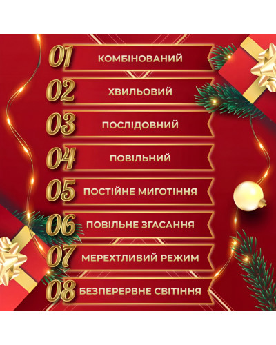 Гірлянда Роса Крапля 100 метров 1000 LED світлодіодна гірлянда в котушці мідний провід 8 функцій + пульт Жовтий