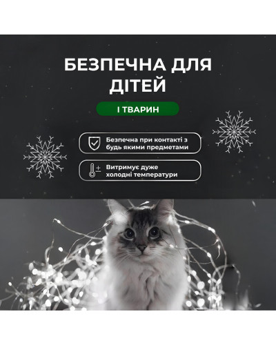 Гірлянда роса на пульті 100 метрів на 1000 led світлодіодів крапля на білому дроті біла