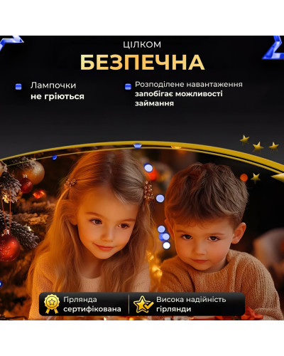 Гірлянда роса на пульті 200 метрів на 2000 led світлодіодів крапля на зеленому дроті синя