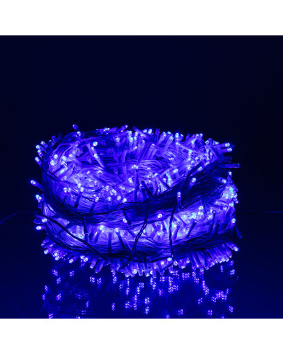 Гірлянда Різдвяна фея вулична 100 м 1000 LED білий провід Синій CF1000L100MWBL